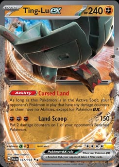 Paldea Evolved Ting-Lu ex #127 card