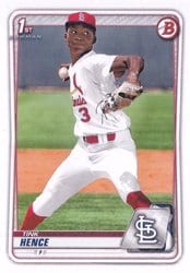 2020 Bowman Draft Base Set Tink Hence #BD-86 card