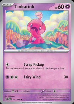 Paldea Evolved Tinkatink #101 card