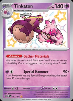 Paldean Fates Tinkaton #167 card