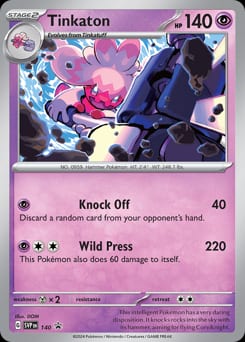 Scarlet & Violet Black Star Promos Tinkaton #140 card