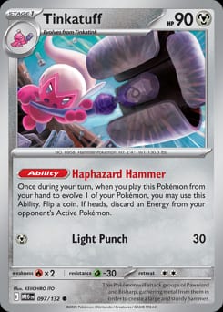 Mega Evolution Tinkatuff #97 card
