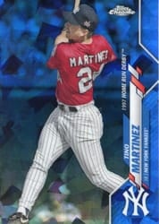 2020 Topps Chrome Update Sapphire Edition Base Set Tino Martinez #U-122 card