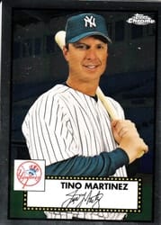 2021 Topps Chrome Platinum Anniversary Base Set Tino Martinez #691 card