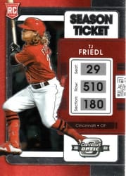 2022 Panini Chronicles Contenders Optic TJ Friedl #16 card