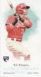 2022 Topps Allen & Ginter Mini Rookie Design Variations TJ Friedl #RDV-8 card