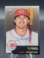 2022 Topps Chrome Platinum Anniversary Autographs TJ Friedl #CPA-TF card