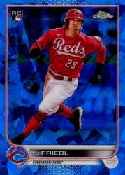 2022 Topps Chrome Sapphire Edition Base Set TJ Friedl #546 card