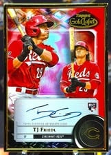 2022 Topps Gold Label Framed Autographs TJ Friedl #FA-TF card
