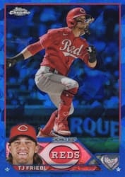 2023 Topps Chrome Sapphire Edition Base Set TJ Friedl #558 card