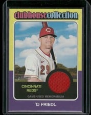 2024 Topps Heritage Clubhouse Collection Relic TJ Friedl #CCR-TF card