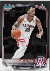2025-26 Bowman Chrome Prospects Tobe Awaka #BCP-79 card