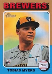 2024 Topps Heritage Base Set Tobias Myers #720 card