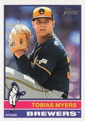 2025 Topps Heritage Base Set Tobias Myers #137 card