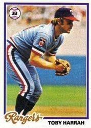 1978 Topps Base Set Toby Harrah #44 card