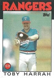 1986 Topps Base Set Toby Harrah #535 card