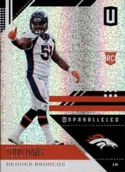 2018 Panini Unparalleled Base Set Todd Davis #61 card