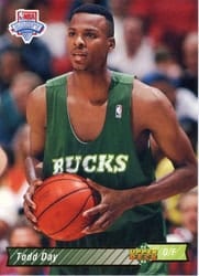 1992-93 Upper Deck Base Set Todd Day #20 card