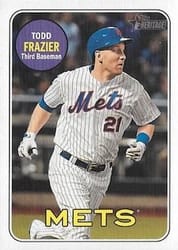 2018 Topps Heritage Base Set Todd Frazier #718b card