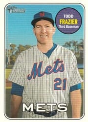 2018 Topps Heritage Base Set Todd Frazier #718d card