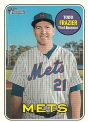 2018 Topps Heritage Base Set Todd Frazier #718e card