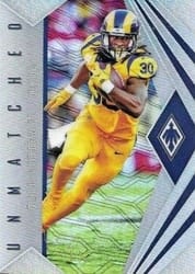 2018 Panini Phoenix Unmatched Todd Gurley II #21 card