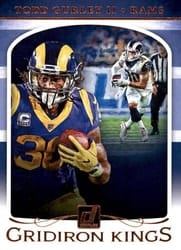 2019 Donruss Gridiron Kings Todd Gurley II #GK-10 card