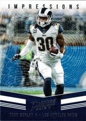 2019 Panini Prestige Impressions Todd Gurley II #IP-TG card