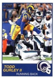2019 Score Base Set Todd Gurley II #296 card