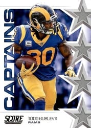 2019 Score Captains Todd Gurley II #C-13 card