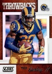 2019 Score Throwbacks Todd Gurley II #T-9 card