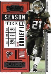 2020 Panini Contenders Base Set Todd Gurley II #96 card