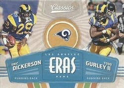 2018 Panini Classics Eras Todd Gurley II / Eric Dickerson #8 card