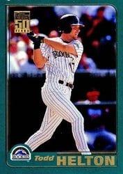 2001 Topps Base Set Todd Helton #255 card