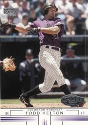 2002 Upper Deck Base Set Todd Helton #449 card