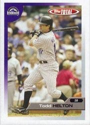 2005 Topps Total Base Set Todd Helton #520 card