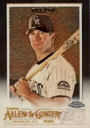2020 Topps Allen & Ginter Chrome Base Set Todd Helton #105 card