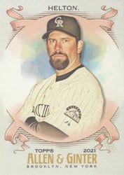 2021 Topps Allen & Ginter Base Set Todd Helton #330 card