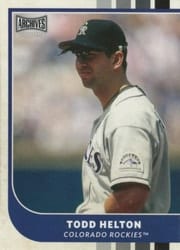 2021 Topps Archives Snapshots Base Set Todd Helton #42 card