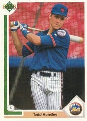 1991 Upper Deck Base Set Todd Hundley #440 card
