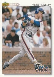 1992 Upper Deck Base Set Todd Hundley #260 card