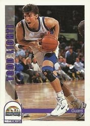 1992-93 Hoops Base Set Todd Lichti #58 card