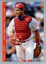 1993 Fleer Base Set Todd Pratt #497 card