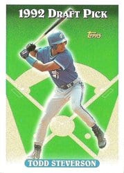 1993 Topps Base Set Todd Steverson #269 card
