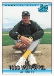 1992 Donruss Base Set Todd Van Poppel #9 card