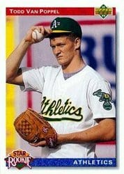 1992 Upper Deck Base Set Todd Van Poppel #22 card