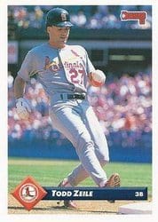 1993 Donruss Base Set Todd Zeile #20 card