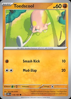 Obsidian Flames Toedscool #118 card