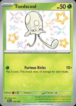 Paldean Fates Toedscool #105 card