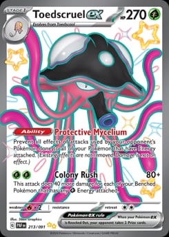 Paldean Fates Toedscruel ex #213 card